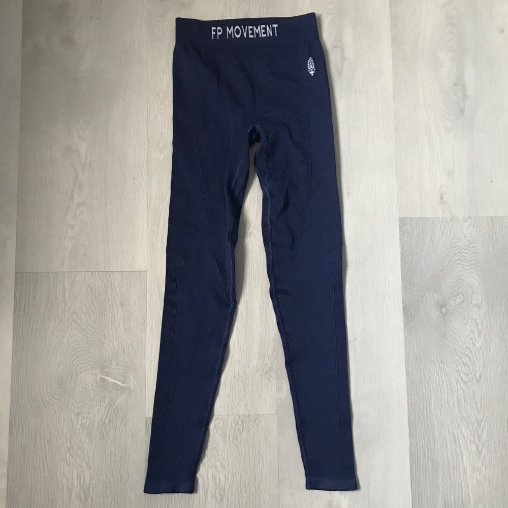 FP MOVEMENT FREE PEOPLE BLUE LEGGING HIGH RISE PANT WOMENS SMALL